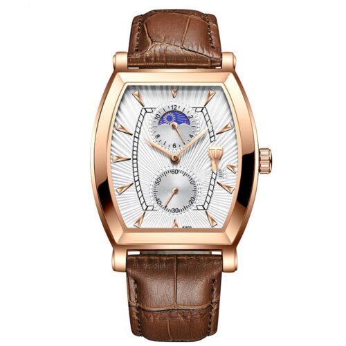 Explosive Watch Six-Pin Barrel Rectangular Non-Mechanical Male Automatic Quartz Watch