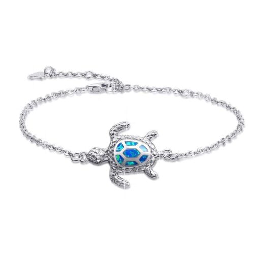 Hawaii Ocean Turtle Anklet Opal Anklet