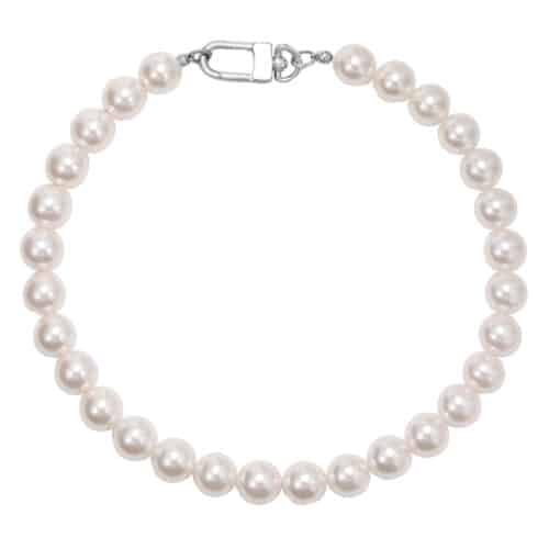 High-grade Perfect Circle Strong Light 14mm Shijia Pearl Necklace