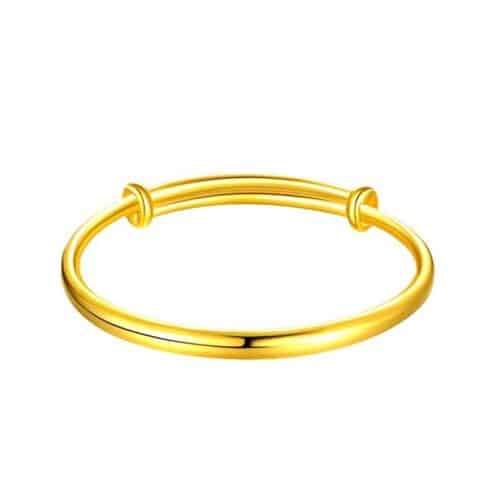 Women's 18K Gold Push-pull Bracelet Adjustable