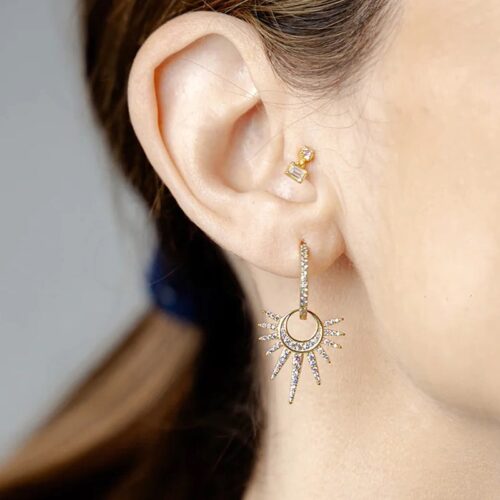Fashion SUNFLOWER Temperament Earrings For Women