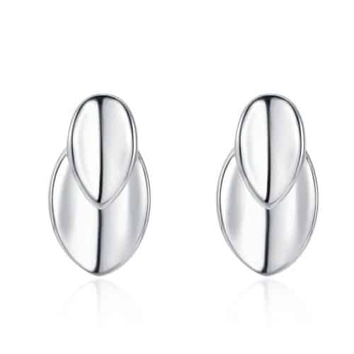 Leaves Ear Studs Sterling Silver Temperamental Simple Fashion Accessories
