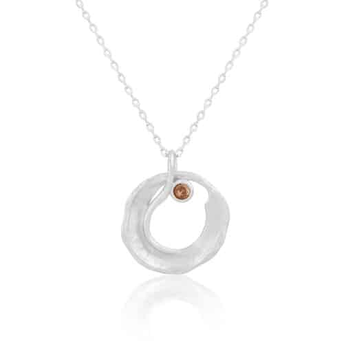 Round Hollow Diamond-studded Necklace Women's Cold Style