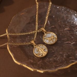 Stainless Steel European And American 12 Constellation Shell
