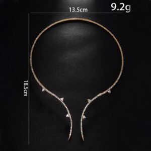 Trendy Rhinestone Necklace For Women Simple