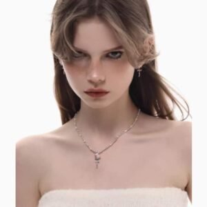 Spring And Summer Bead Color Matching Necklace Collarbone Chain For Women