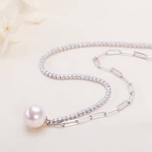 Simple Elegant Freshwater Pearl Necklace For Women