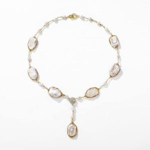 Freshwater Pearl Necklace For Women New Trendy Short Unique Design Accessories