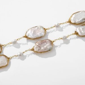 Freshwater Pearl Necklace For Women New Trendy Short Unique Design Accessories