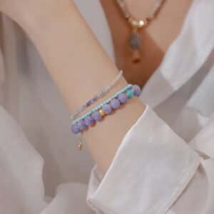 New Chinese Style Purple Bracelet National Style New Beaded Bracelet