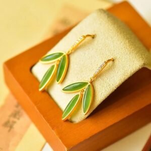 Simple And Stylish Earrings Clover Jasper Gifts For Girlfriend