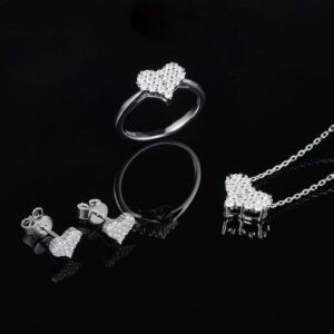 Love Pendant At First Sight Multi-diamond Micro-inlaid Necklace S925 Silver Accessories