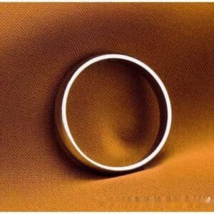 Pure Silver Couple's Trendy Unique Ring