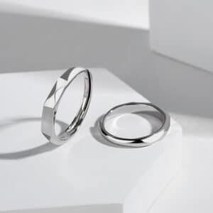 925 Sterling Silver Non Fading Couple Ring