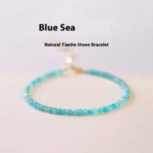 2mm Very Fine Natural Amazonite Elements Small Bracelet