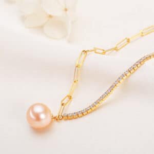 Perfect Circle Simple Pearl Necklace For Women