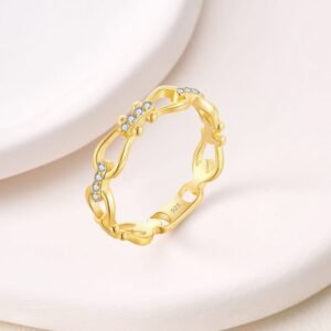 New S925 Sterling Silver Hollow Forefinger Ring