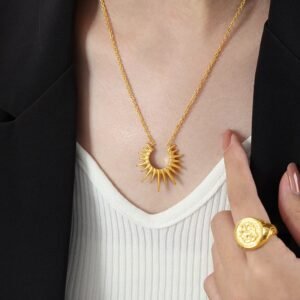Cool Style Unique Geometric Light-emitting Pendant Necklace
