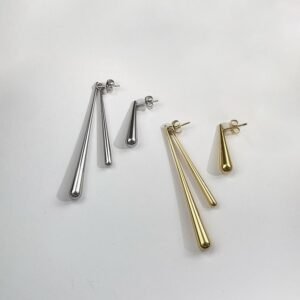 Simple Asymmetric Water Drop Earrings Fashion Does Not Fade