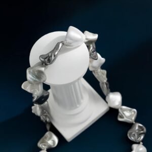 Fashionable Irregular Baroque Pearl Necklace Colorfast High-end Versatile Sensitive